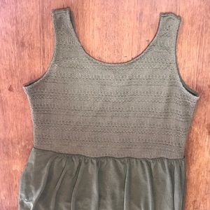 Olive Green Summer Dress